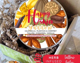 Happy Skin-Herbal Infused Healing Balm-For Dry Skin-Moisturizing
