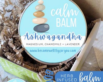 Calming Herbal Balm-Ashwagandha and Magnesium-Calm Balm