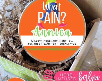 Joint and Muscle Pain Relief Balm-Natural Herbal Infusion-Nature's Bio freeze-What Pain?