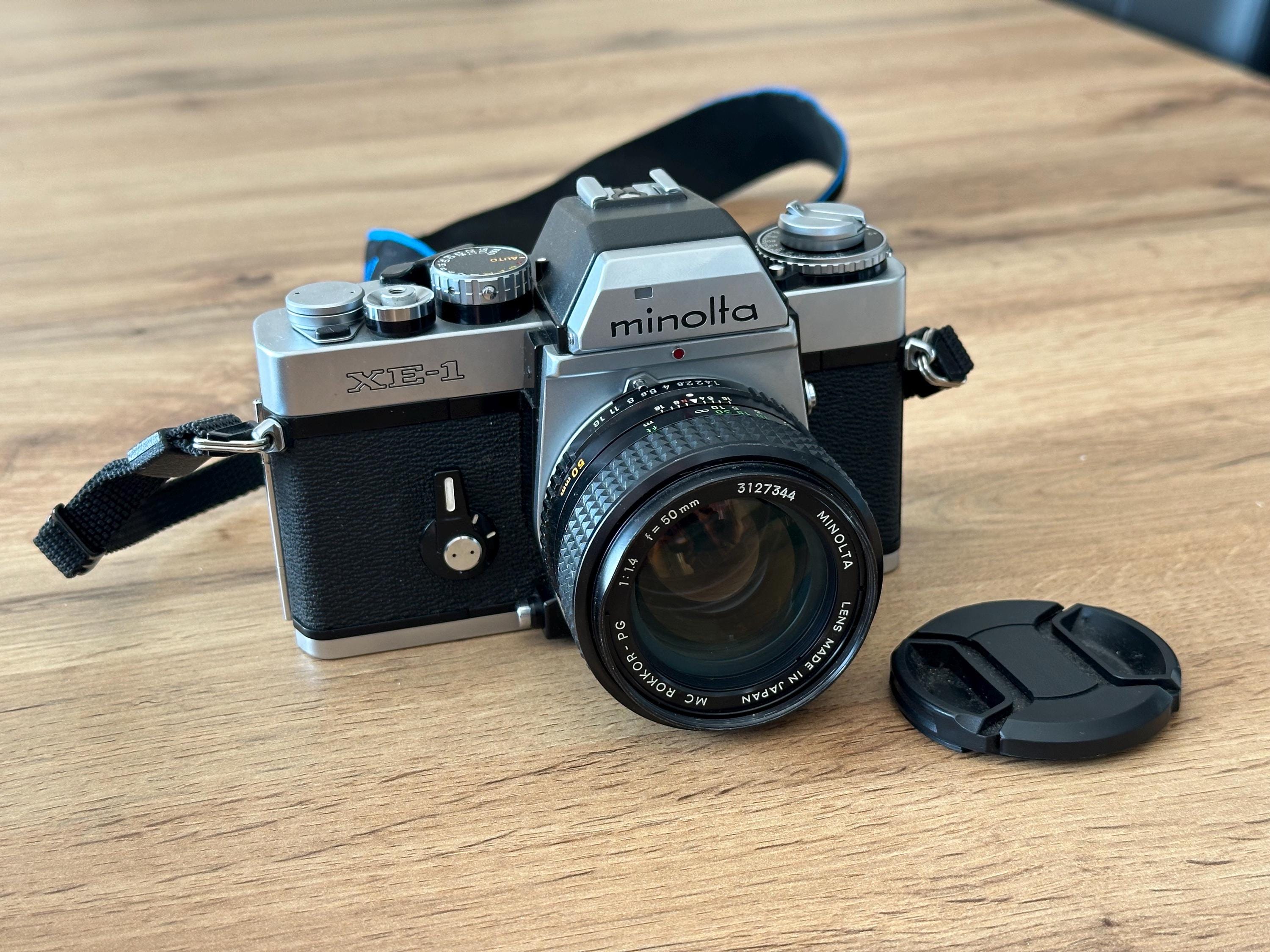 Minolta XE 一眼レフカメラ MC ROKKOR-PG付き ミノルタ Minolta XD 35mm 一眼レフフィルムカメラ / MC ROKKOR