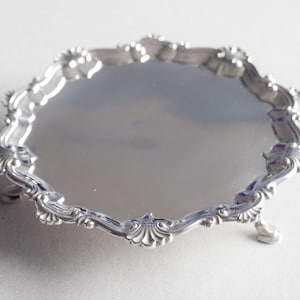Antique Silver Salver, Tray, London 1764, Thomas Hannam & Richard Mills
