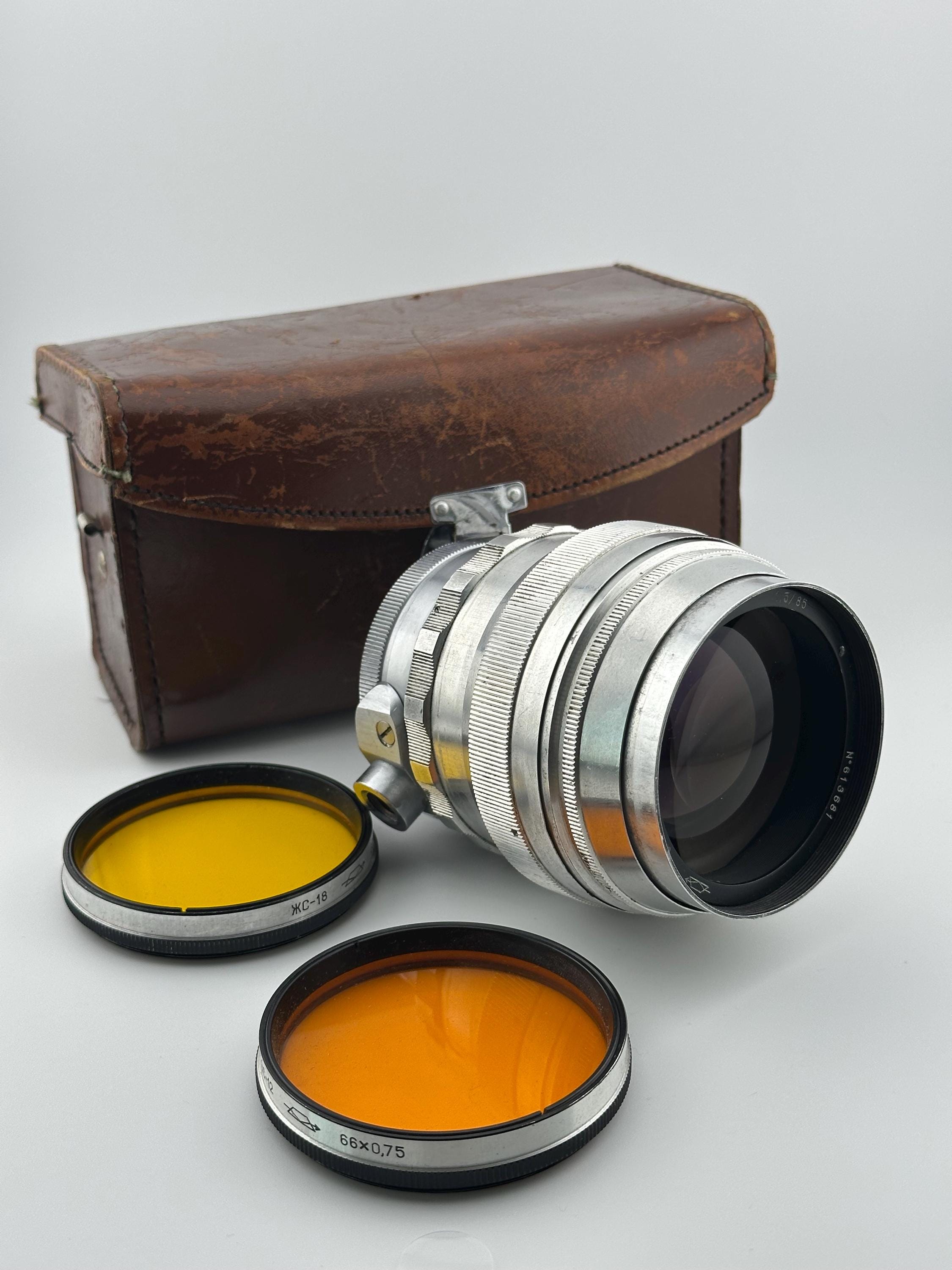 【美品】オールドレンズ Helios 85mm F1.5 E アダプター付 美品】オールドレンズ Helios 85mm F1.5 E アダプター付 美品