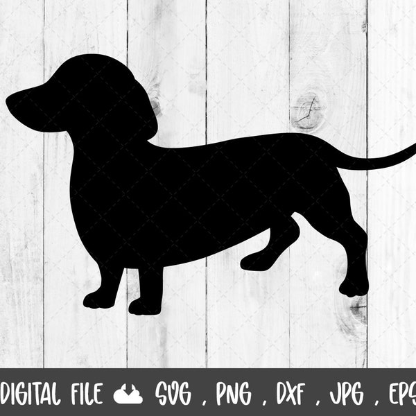 Dachshund svg, Dog Svg, Weiner Dog SVG, dachshund silhouette, Animal Svg, Pet svg, dachshund clipart, Dachshund Cut File for Cricut