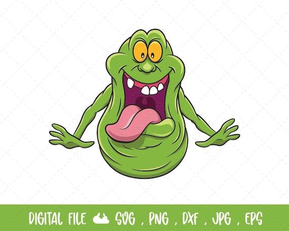 Slimer SVG, Vector slimer ghost design SVG, slimer movie, green slimer, Clip Art, Layered SVG, Cut file, Slimer dxf, Cricut svg cut file