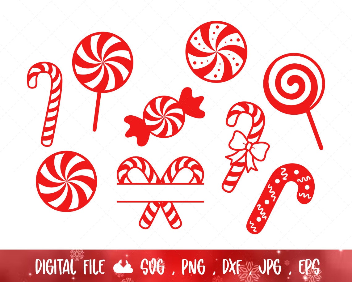 Christmas Candy Svg Holiday Candy SVG Swirl SVG Peppermint - Etsy Australia