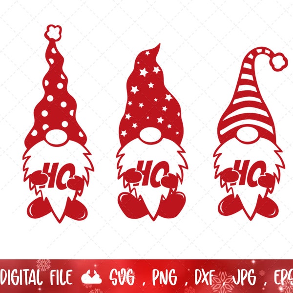 Christmas Gnome Holiday SVG, Santa gnome Bundle, Gnomes svg, Christmas SVG, Winter svg,xmas gnome bundle, Elf svg | Instant Digital Download