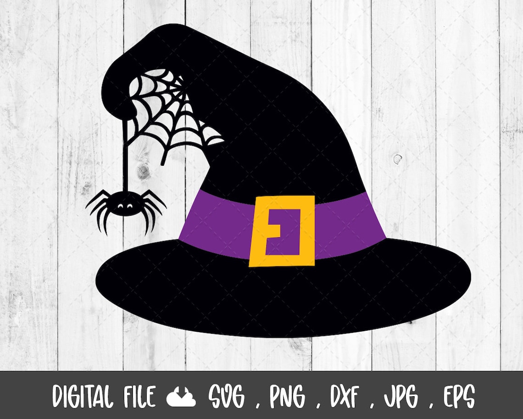Witch Hat Halloween Instant Digital Download Svg Ai - Etsy