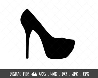 High Heel Svg, Red Bottom Stiletto heels SVG, Beauty Glamour Svg, Womens Shoes svg,stiletto heels,High Heels eps png dxf Silhouette cricut,