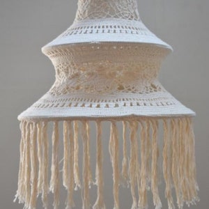 Boho light, Fringe Chandelier, Macrame Lamp Shade, Macrame Chandelier, Bohemian Lamp Shade, Bohemian Decor, Tassel Chandelier, Wall Hanging