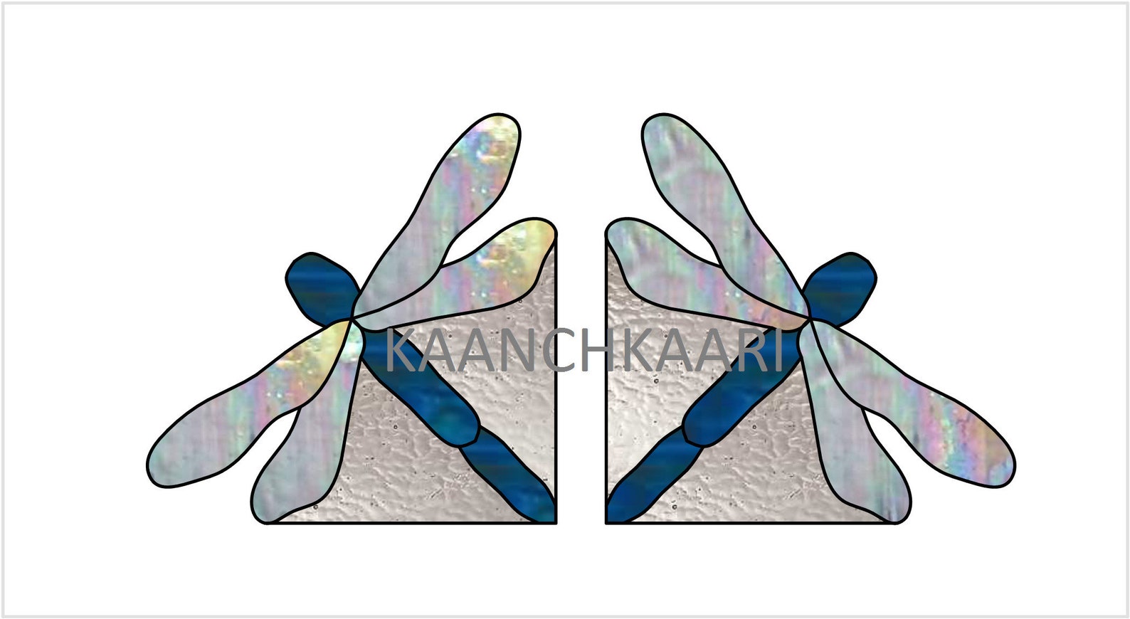 Dragonfly Stained Glass Pattern Spinner digital Etsy