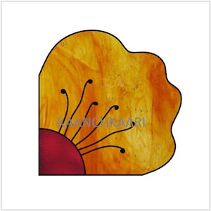 Flower Petal Stained Glass Pattern  Spinner