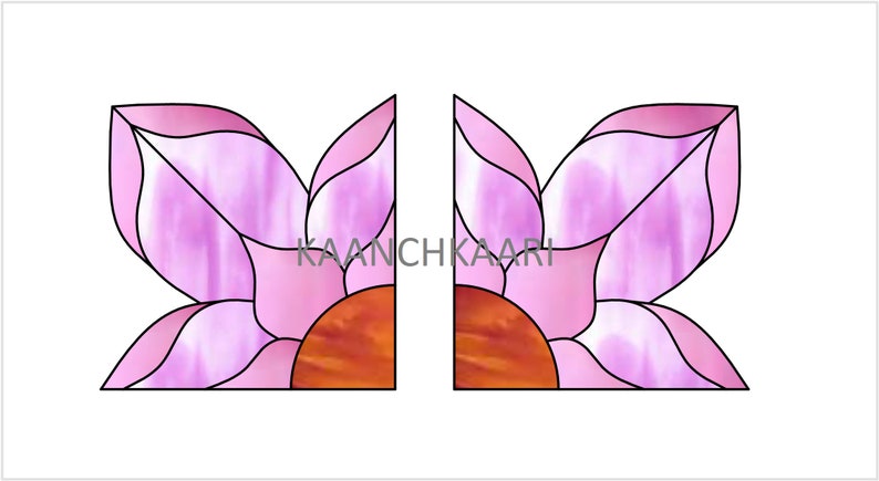 Lotus Flower Stained Glass Pattern Spinner | Etsy