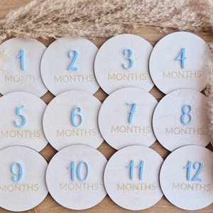 Cartes étapes en bois, cadeau de naissance, cartes étapes