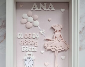 Gepersonaliseerd fotolijstje, geboortecadeau, doopcadeau, ideeën voor babycadeaus