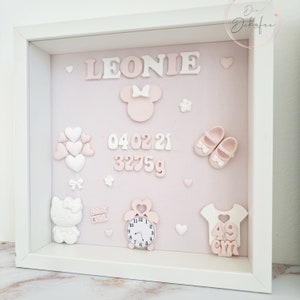 Baby photo frame personalized, gift for birth