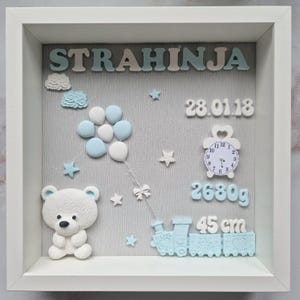 Geschenk zur Geburt, Baby Bilderrahmen,Taufgeschenk