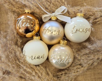 Personalisierte Weihnachtskugel, Weihnachtsbaumschmuck, Mitbringsel, kleine Aufmerksamkeit, Weihnachtsgeschenk