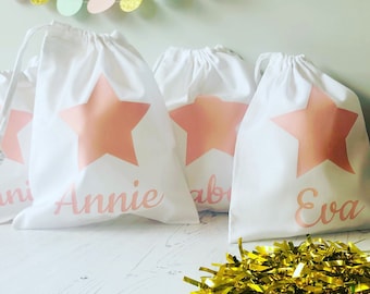 Personalised Party Bags, Custom Party Bags, Cotton Drawstring Party Bags, Luxury Gift Bags, Customised Hen Party Bags, Fabric Party Bag,