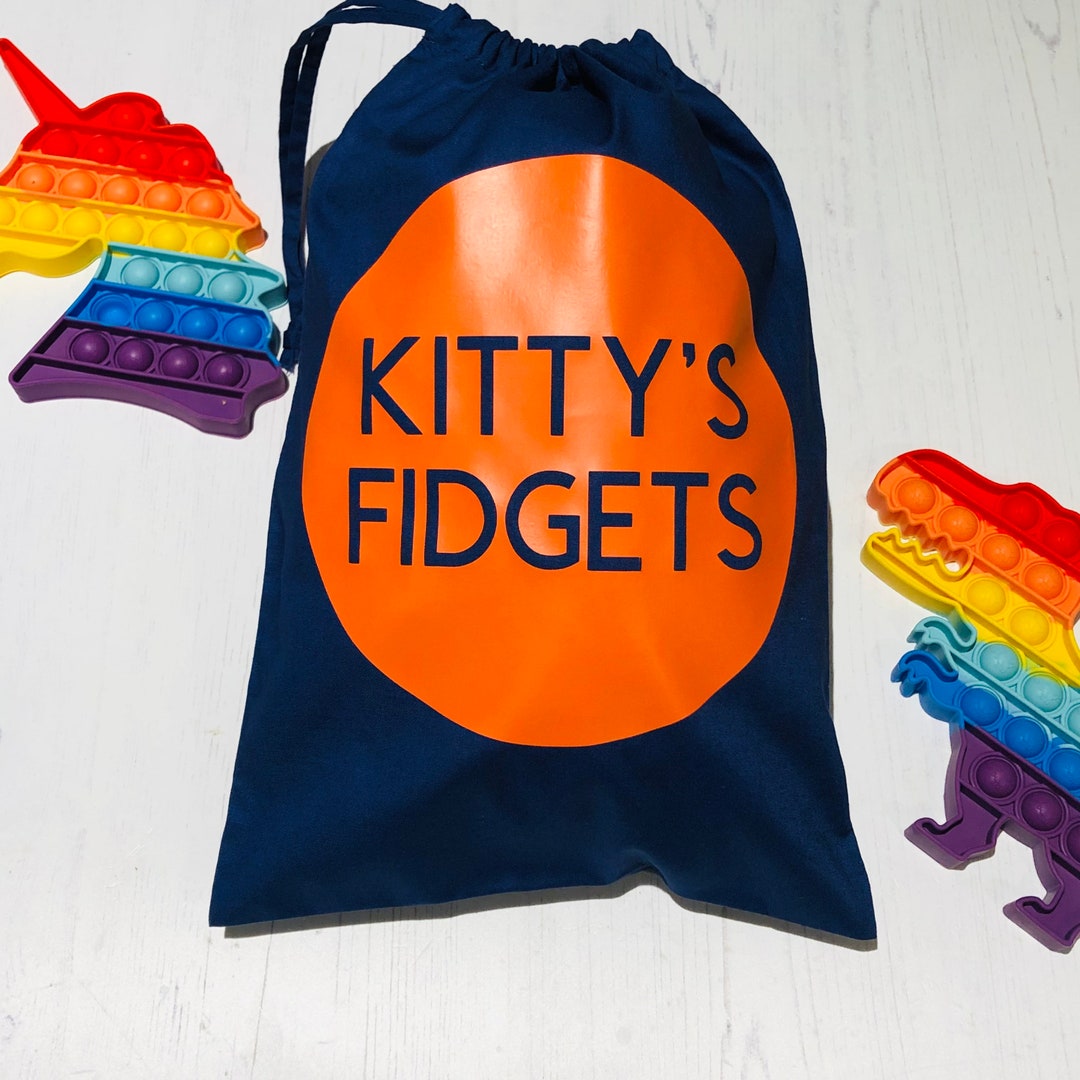 Fidget Toy Bag, Personalised Fidget Storage, Fidget Toys, Marbles Bag, Sensory Toys, Toy Sack