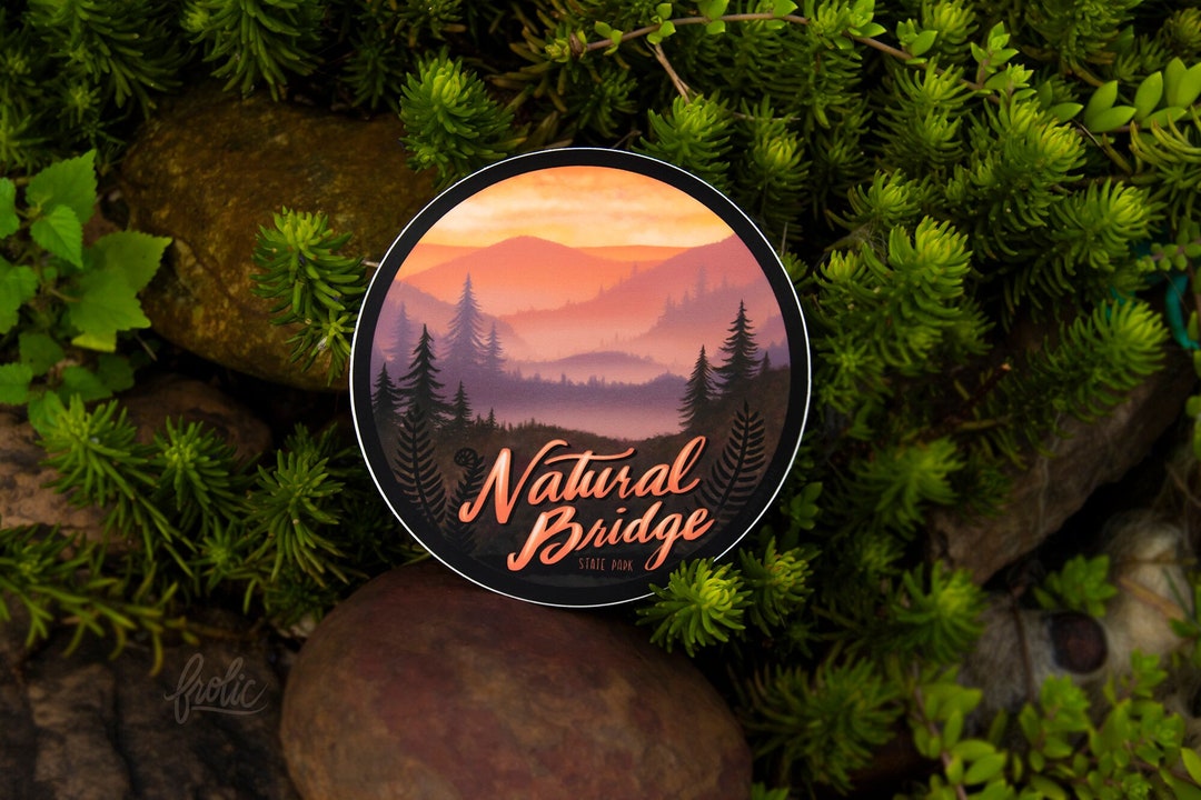 Natural Bridge State Park View Sticker Etsy