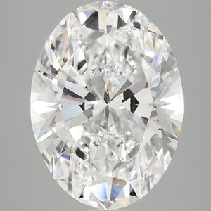 5.0CT IGI Certified Lab Grown Oval Diamond: D-VVS2 CVD Diamond, Proposal Ring