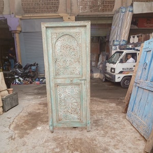 Moroccan Door, Moroccan Berber Door,Carved wooden door, Natural Wood "Cedar".