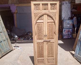 Moroccan Double Door, Wooden Door, Natural Wood "Cedar".