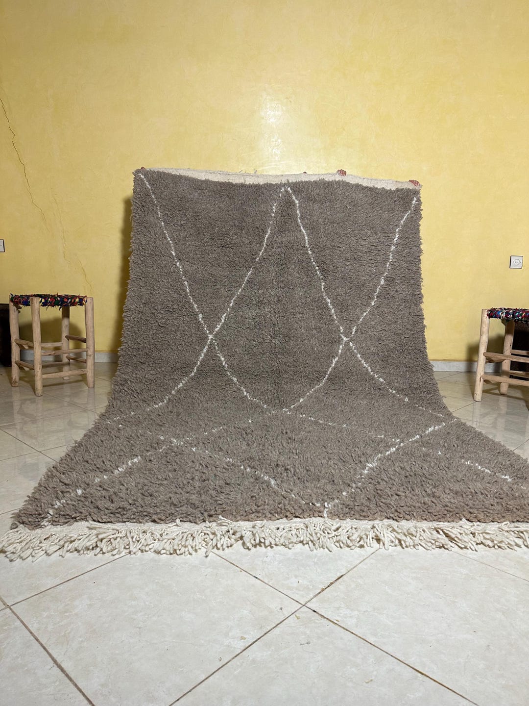 Authentic Beni Ourain Wool Rug – Custom Sizes and Colors – Handmade ...