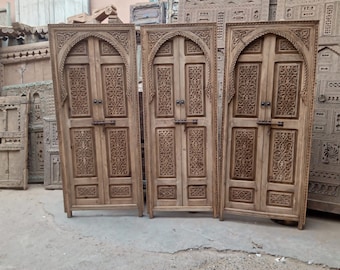 Moroccan Door, Double Door, Wooden Door, Natural Wood "Cedar".