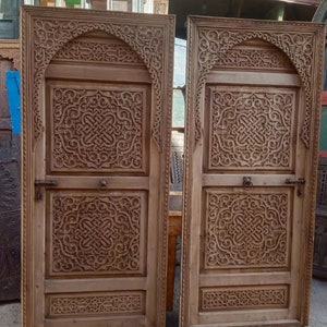 Moroccan Door, Moroccan Berber Door, Wooden Door, Natural Wood "Cedar".