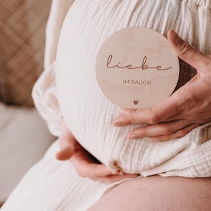 Meilensteinkarte "Liebe im Bauch"