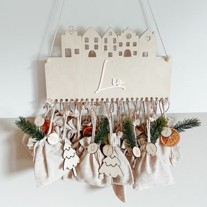 DIY Advent calendar personalized to fill | Jute bag