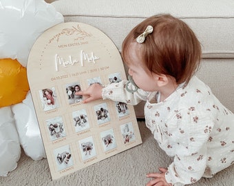 1st Birthday Milestone Board | Personalized