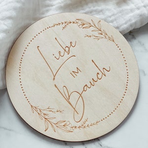 Meilensteinkarte "Liebe im Bauch"