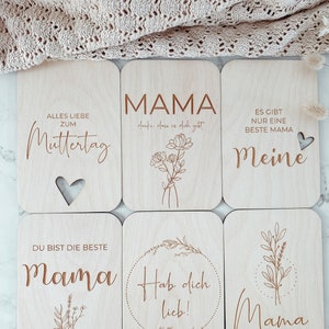 Wooden Mother's Day Card Various designs image 2