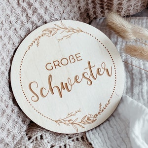 Meilensteinkarten Große/Kleine Schwester | Großer/Kleiner Bruder