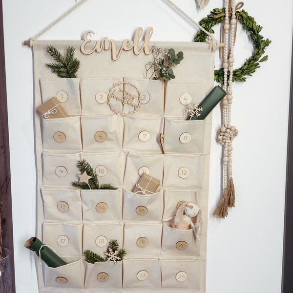 DIY Adventskalender zum Befüllen personalisiert XL