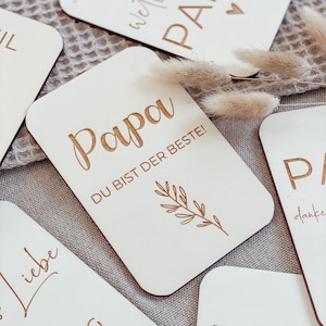 Karte zum Vatertag aus Holz | Verschiedene Designs