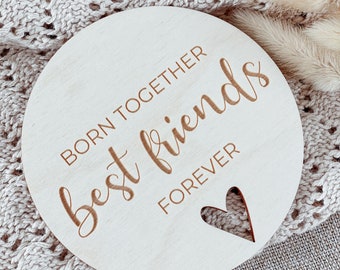 Milestone card Best friends forever / Gemini