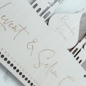 DIY Ramadan Calendar | Wooden sign and pouch image 6