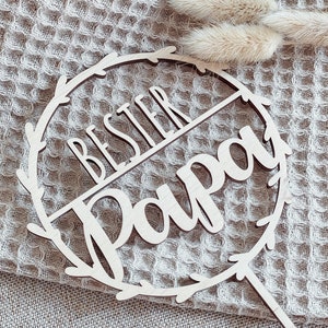 Beste Mama oder Bester Papa Caketopper