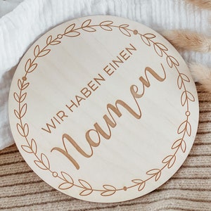 Meilensteinkarte "Wir haben einen Namen"