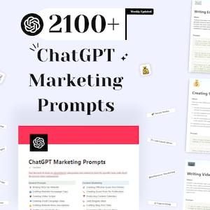 2100+ Marketing ChatGPT Prompts, marketing plan, marketing templates, Marketing strategy, marketing plan, marketing ideas, business growth