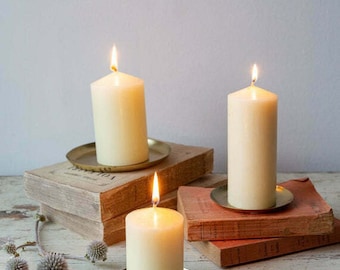 2 x "BLESSED" by Priest Altar Candles 50mm/2" by 100mm 4"