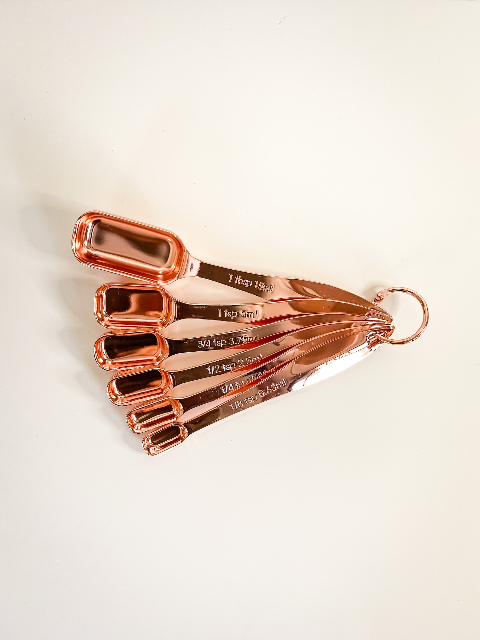 Rose Gold Measuring Cup and Spoon Set - 10 Piece Stainless Steel - Etsy