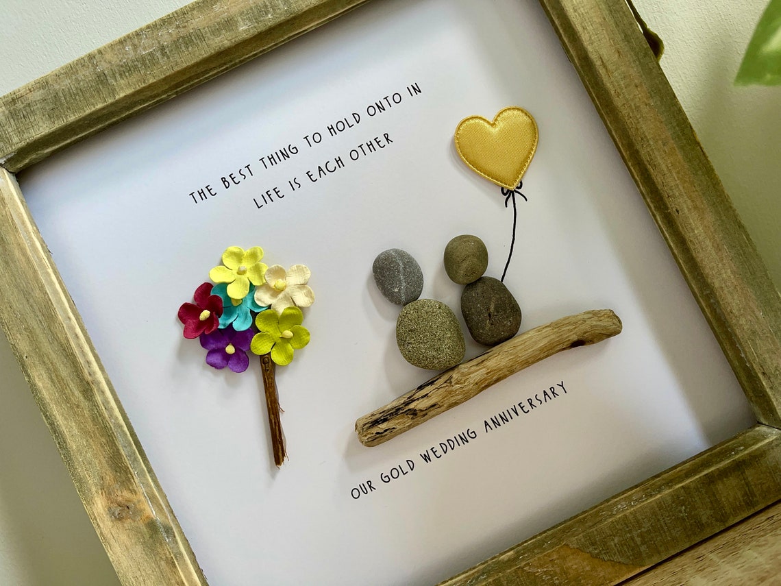 Golden Wedding Anniversary Gift Gift for Couples Gift for Etsy
