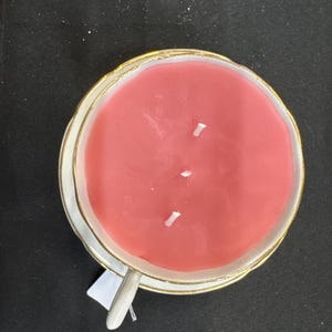 Beeswax Large Teacup Candle with saucer