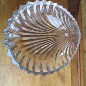 Large Vintage  French Crystal Bowl