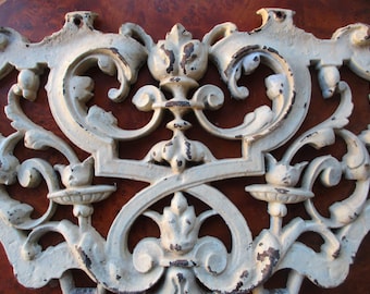 Ancien Fronton En Bronze - Ornement Pour Meuble, Décoration Intérieure