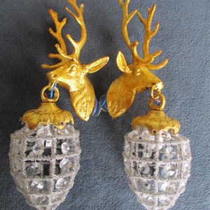 Wall Stag Head Sconces